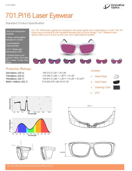 701.Pi16 Fit Over, bendable temples